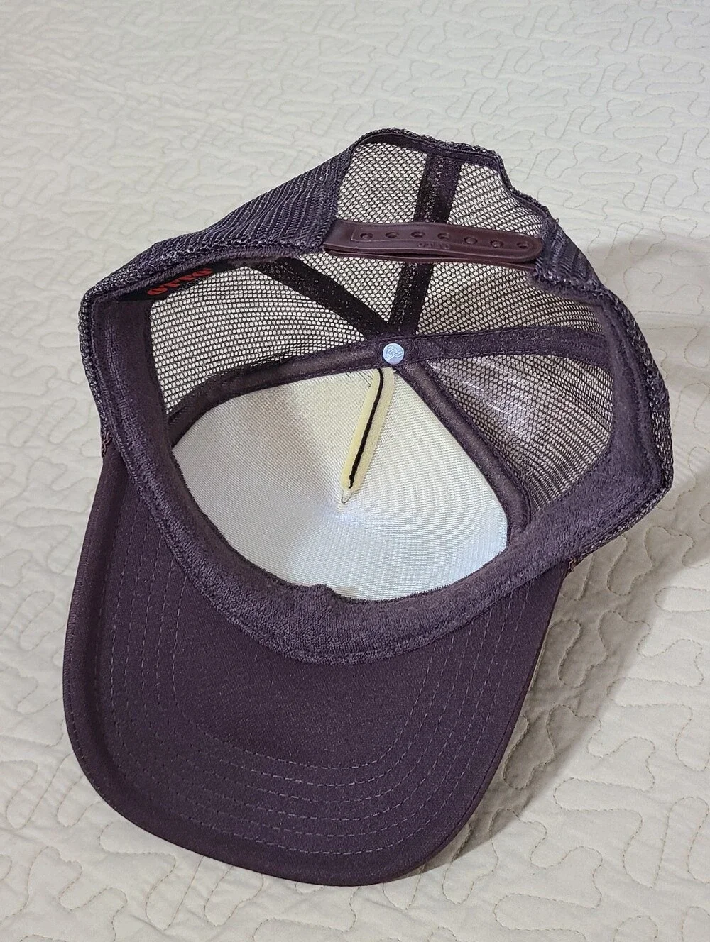 Kinda Boujee Kinda Broke logo patch trucker snapback hat